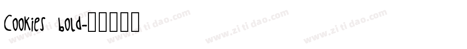 Cookies bold字体转换